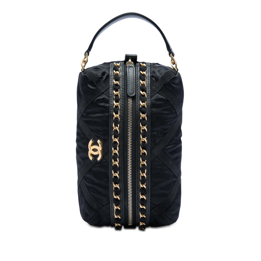 Pre-Loved Chanel Nylon Grosgrain Lifestyle Pouch
